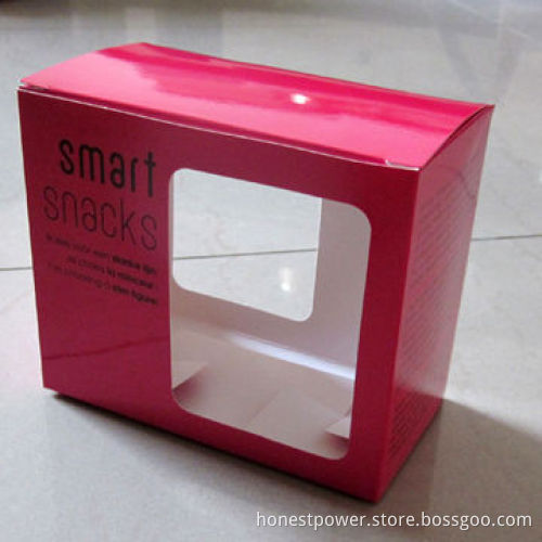 Folding Box With Clear Window, Made of 350gsm Paper, Customized Designs and Sizes are Accepted